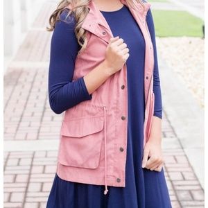 Blush utility vest